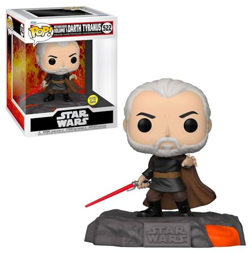 Funko Pop Star Wars: Darth Tyranus Count Dooku #522 - Red Saber Series Vol. 1 - Glow in The Dark