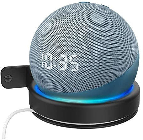 Wandhalterung für Echo Dot 3. 4. Generation, Platzsparende Lautsprecherhalterung Mehrzweck Lautsprecher Wandhalterung für Dot 3. 4. Generation Smart Home Lautsprecher (Schwarz)