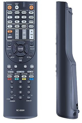 GOUYESHO Télécommande RC-880M Compatible avec récepteur AV Onkyo Compatible avec HT-R693 HT-RC660 HT-S7700 TX-NR636 TX-NR838 TX-NR737 24140881 RC-881M DTR-30.6 7.6 2 récepteur A/V intégré
