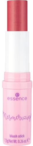 essence so mesmerizing blush stick, Rouge, Nr. 01, Pink, schimmernd, vegan, ohne Parfüm, ohne Alkohol, ohne Parabene, 3er Pack (3x7.5g)