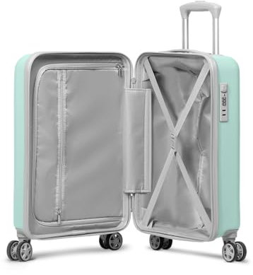 SUITSUIT Caretta – Handgepäck-Koffer mit 4 Rollen – Sicheres Zahlenschloss – Grün (53 cm)