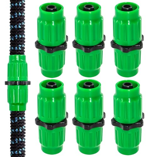 Zayin 6 Sets Expandable Garden Hose Repair Kit, Compatible with Pocket Hose, Fits 25-100 FT Hoses, Green