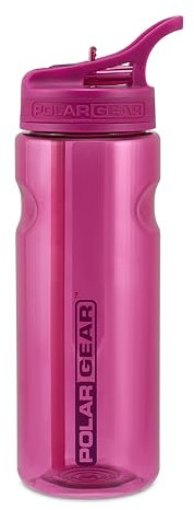 Polar Gear Aqua Grip Water Bottle – BPA-Free Reusable Water Bottles With Straw – 650ml Sports Water Bottle Perfect for Gym, Cycling & Work