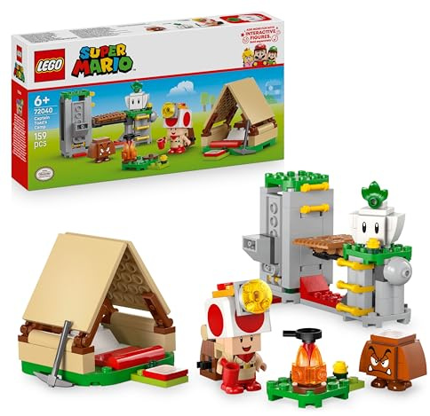 LEGO® Super Mario™ Captain Toad’s Camp 72040 Toy Building Set for Boys, Girls and Any Fans Aged 6+, Includes 3 Figures, Small Toy for Kids’ Birthdays