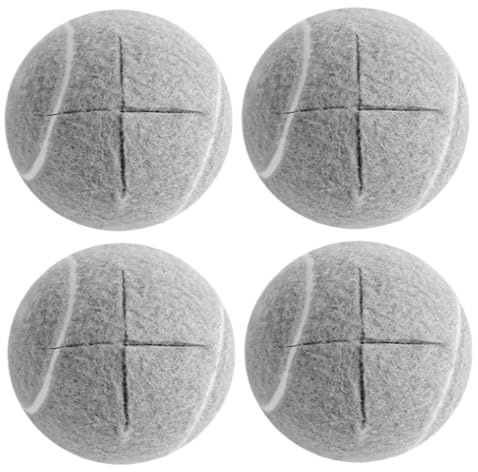 Färdigskurna tennisbollar för vandrare, 4 st 6 cm kraftiga stolsben golvskydd, tysta halkfria möbeldynor för stolar, skrivbord, möbler, dynor, rullare, tennisbollar, golvskydd för