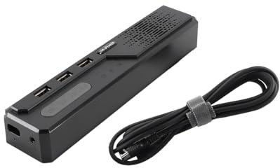 Gurtt Altavoz para Ordenador PC, Altavoz USB 3 En 1 con Micrófono para Estudio En Casa Y En Línea