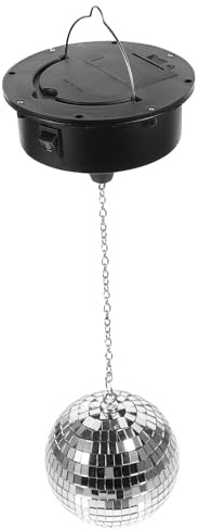 MAGICLULU Palla da Discoteca a Specchio 12 CM Motore Rotante, Luce da Discoteca per Feste e Club, Decorazione Luminosa da Soffitto Leggera e Resistente per Uso Scenico