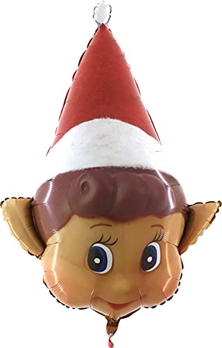 Toyland® Elves Behavin 'Badly Naughty Elf Christmas Shaped Foil Globo - Inflar con aire o helio (GLOBO ELF)