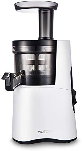 Hurom H-AA Slow Juicer, White | High Yield | Quiet 150 Watt Motor | BPA Free | 500ml (16.9oz) Chamber | Slow Squeeze | Quick & Easy Assembly | Cold Press Masticating Juicer