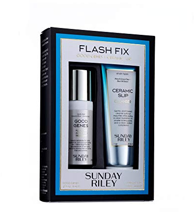 Sunday Riley Flash Fix Kit Lactic Acid Good Genes+ Ceramic Slip