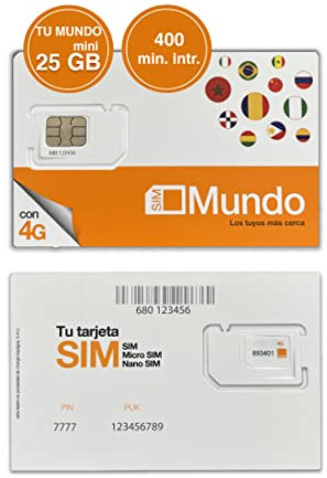 Orange Spain - Tarjeta SIM Prepago 60GB en España| 13 GB en la Unión Europea | 500 Minutos Internacionales | 5.000 Minutos Nacionales | Activación Online Solo en marcopolomobile com