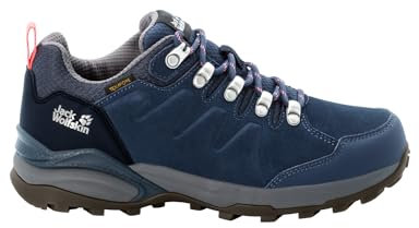 Jack Wolfskin Damen Refugio Texapore Low W, Dark Blue / Grey, 42.5 EU