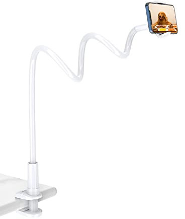 TRYONE Porta Cellulare, Supporto Cellulare Letto - Collo Oca Supporto Regolabile per iPhone, Telefono, Samsung, Huawei, Switch, Google Pixel e Smartphone, Lunghezza Complessiva 90cm/35 Pollic