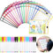 FGXY 40 Stück Trocken Abwischbare Taschenhüllen, A4 Dry Erase Taschen Transparent schreiben und Wischen Drawing Abwischbare Durchsichtige Hüllen für Klassenzimmer Home den Unterricht Kinder Pastels