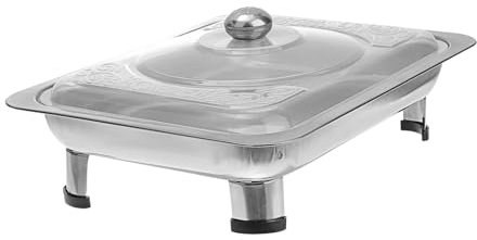 MAGICLULU Square Fish Oven Stainless Steel Buffet Dishes Storage Holder Versatile Food Plate for Weddings Parties