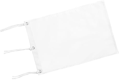 KINGTOP Solid Golf Flag, 14 x 20 in, White, Grommets, 1 Pack