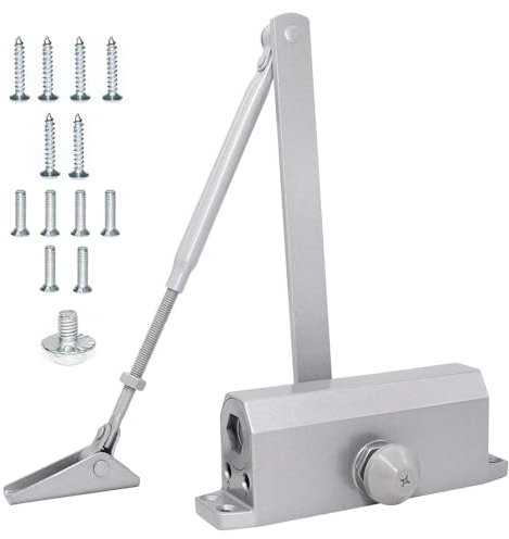 sports flyfree Türschließer Automatik Hydraulik, Verstellbare Türschließer für das gedämpfte Schließen von 40 bis 65 Meter langen Türen in Geschäfts- und Privathäusern