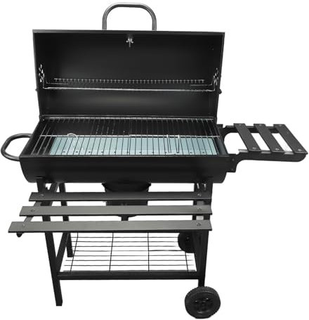 Barbacoa al aire libre, Barbacoa portátil de carbón vegetal, barbacoa de camping, herramienta completa para picnic al aire libre, terraza, patio trasero, 46,5 x 41,5 x 33,5 pulgadas