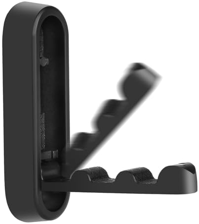 flintronic 1PC Foldable Wall Hooks, Folding Hooks for Hanging, Heavy Duty Wall Mounted Coat Rack, Zinc Alloy Flip Down Hook for Bathroom Kitchen Hanging Bag Towel Bag (Black)