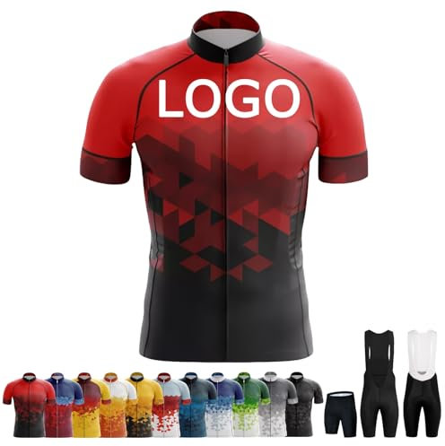 COITROZR Personalisiertes Fahrradtrikot Individuelles Leichtgewicht Kurzarm Rennradtrikots MTB Bekleidung für Herren & Frauen mit Schneller Trocknung mit Team Namen Logo(A)