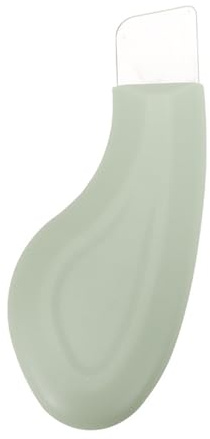 Gesichtsreinigungswerkzeug Schwarzkopf-Entferner Silikon Gesichtsschaber Reise-freundlicher Hautpeeling Spatel für tiefe Porenreiniger Gerät sanfte Extraktion Männer Hellgrün