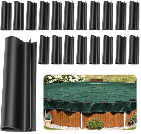 QIZHIQIAMY Pinzas para Cubierta de Piscina, 20 PCS Pinzas Lona Piscina, Clips para Piscinas Elevadas, Clips de Cubierta de Alberca de Invierno para Fijación de Cubiertas de Piscinas y Barandillas