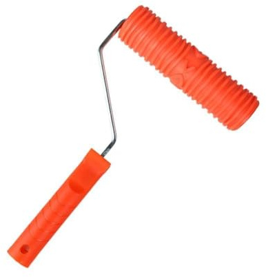 EasyByMall Rodillo de repujado para pintar paredes y muebles texturizados, herramienta de rodillo de textura de goma de 22,8 cm, rodillo de arte decorativo para bricolaje