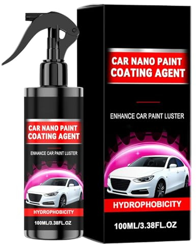 Spray Agente Recubrimiento Para Vehículos - 100 Mililitros Hidrofóbico Protector De Larga Duración - Spray Recubrimiento Coches Brillo Y Protección | Detallado y restauración de vehículos, SUVs y RVs