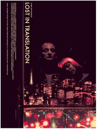 MZOwallpaper Poster Lost In Translation Poster Cinematografico Classico In Stile Retrò Quadro Su Tela Per Camera Da Letto Soggiorno Decorazione Per La Casa 50 * 70 Cm Senza Cornice