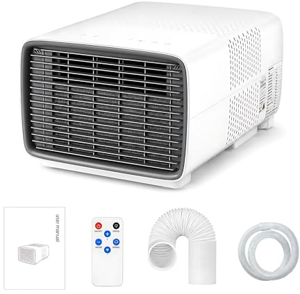 Portabel Luftkonditionering för Tält 2700 BTU med Kompressor, 280W Energibesparande, 45dB Tyst, 3-i-1 Mobil AC för Camping, Husbil, Tält och Resor