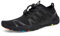 Strandschuhe Damen Herren Wasserschuhe Badeschuhe Unisex Atmungsaktiv Leicht Barfußschuhe rutschfeste für Schwimmen Tauchen(S901 Schwarz, 43EU)