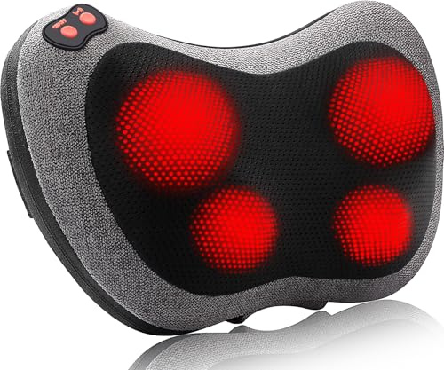 Papillon Shiatsu Back Massager with Heat, Mothers Day Gifts for Mom, Wife, Women & Her,Deep Tissue Massage Pillow for Neck,Shoulder,Foot & Lower Back Pain Relief,Gifts for Women,Her, Dad, Men