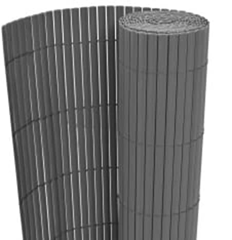 Recinzione da Giardino a Doppio Lato 110x400 cm Grigia-HOME