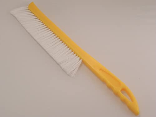 2X Langer Abkehrbesen gelb Kunststoff Perlon ca.45cm lg Imker Imkerei Besen Bienenbesen ApiNord