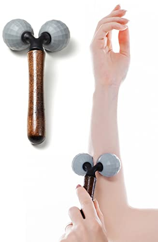 Lyanxinlei Relax Massage Roller - Body Massage Tools Myofascial Trigger Points Reduce Muscle Soreness Tightness Leg Cramps for Circulation, Stress, Arthritis and Hand Pain Relief & Recovery (Grey)