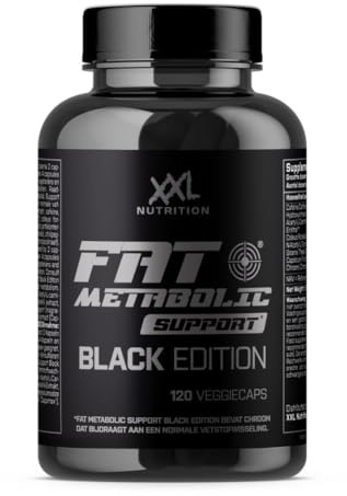 XXL Nutrition - Fat Metabolic Support Black Edition - Fatburner, Abnehmen, Fettverbrenner, Appetitzügler - 120 Kapseln