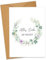 Hochzeitskarte mit Eukalyptus - A6 Klappkarten Karte Hochzeit - Premium Glückwunschkarte zur Hochzeit mit Umschlag