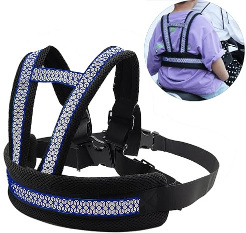 Holiberty Child Motorcycle Safety Harness for Kids Reflective Anti-Fall Bike Motorcycle Belt Adjustable Cycling Walking Harness Leash with Added Padding on Shoulders Waist Straps Age 3-12Yrs