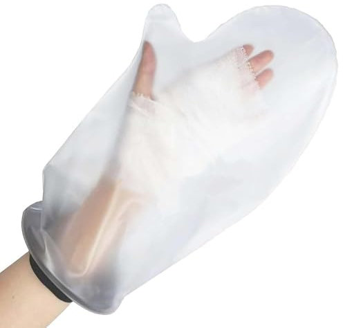 Ynkkvre Adult Waterproof Cast Cover Protector Hands for Shower,Wrist,Reusable Keeps Hand Dry Fits Unisex Adult Waterptoof Manual Protector for Adult Hand