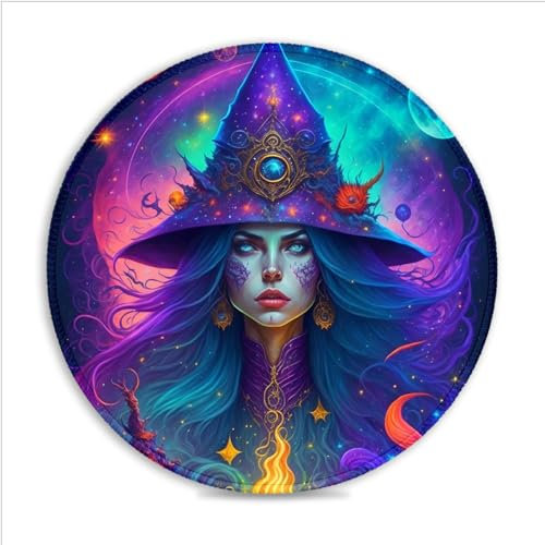 LJSPTU Gaming Mouse Pad amazing picture Portable (11.8-inch) SU Fabric Mouse Pad Spill-Proof Desk Mat 360° Smooth Tracking for Esports, Compact for Travel Gaming Setup