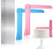 Lisseur Gateau Patisserie, Set de 3 Spatules à Gâteau Professionnelles : 1 Lisseur Fondant Inox avec Échelle, 2 Spatules Plastique Réglables pour Glaçage et Décoration DIY