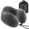 QUXV Oreiller de Voyage, Coussin Ergonomique Voyage, Oreiller de Voyage à mémoire de Forme, Coussin Voyage en Mousse à Mémoire de Forme pour Nuque Cervical Applicable à Voitures Avions Trains Bureau
