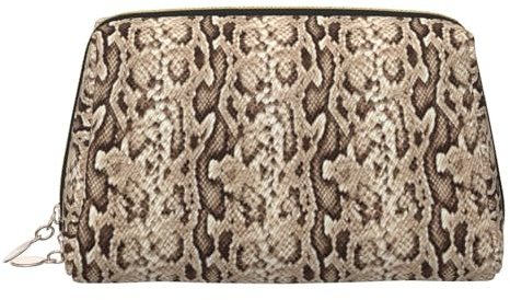 GVYGVY Bolsa de maquillaje de viaje grande – Bolsa de cosméticos de piel de PVC con estampado de camuflaje para mujer con cremallera, bolsa de maquillaje portátil resistente al agua para el cuidado de