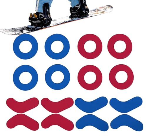 16 almohadillas de ajuste para botas de esquí y snowboard, almohadillas para botas de esquí, forros acolchados de espuma autoadhesivos, accesorios de esquí pegajosos de inserción suave de EVA, para