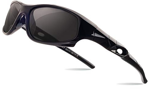 AODUOKE Boys Sunglasses Sports Polarized for Kids Sunglass Boys Girls Children Youth Baseball Fishing Unbreakable Beach Sun Glass with Strap Age 6-12