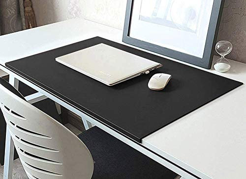 Schreibtischunterlage Leder,50x70cm rutschfeste Schreibmappe mit runder Kante Unterlage und Kantenschutz,Schreibmappe, Tischunterlage für Büro und Zuhause