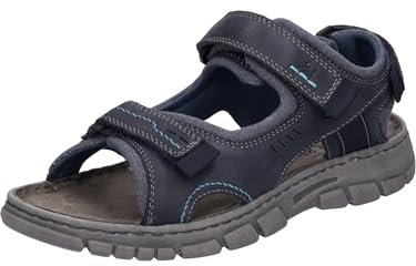 Josef Seibel Herren Klassische Sandalen Brendan 04,Weite G (Normal),Freizeitschuhe,offene Schuhe,Strandschuhe,bequem,Ocean-Kombi,43 EU