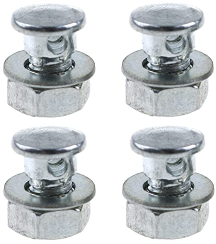 LUORNG Cable Anchor Bolt 4Set Brake Cable Regulator Clamp Lock Screw Bolt with Nuts and Washers for Bicycle Brake Line Brake, Cantilever Brake Anchor Bolt