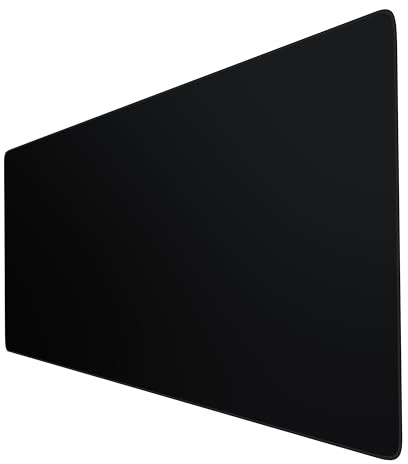 TITANWOLF - 1500 x 600 mm XXXL Tappetino per mouse oversize – Copritavolo di grandi dimensioni – Enorme da tavolo e scrivania - lavabile - OFFERTA LANCIO – Nero