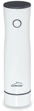 Lacor 69690 - Smart vakuumpump, trådlös, automatisk, tyst, sugning 2,5 l/min, inklusive USB-laddningskabel, litiumbatteri, elegant och modern design